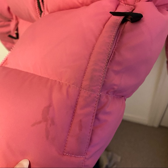 The North Face Womens Nuptse Pink and Black 700 Puffer - Picture 9 of 16